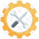 Wrench Gear Construction Icon
