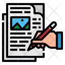 Lecture Hand Write Icon