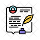 Writing News Article Icon