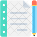 Writing Notepad Log Icon