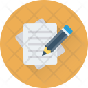 Document Sheet Pencil Icon