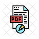 Writing Editing Pdf Icon
