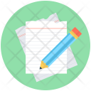 Writing Notes Paper Icon