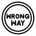 Wrong Way Icon