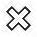 X Cross No Icon