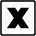 X alphabet  Icon