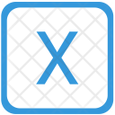 Key X Upper Icon