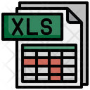 Xls File File Folder Icon