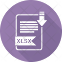 Xlsx Extension Document Icon