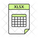 Xlsx File Xlsx Document Icon