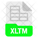 Xltm File Format Icon
