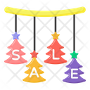 Xmas Sale Christmas Sale Hanging Sale Signage Icon