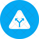Y Intersection Sign Icon