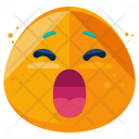 Yawn Emoji Face Icon