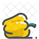 Yellow Capsicum Vegetable Organic Icon