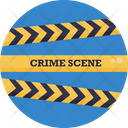 Law And Order Crime Scene Yellow Tape Icon