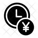 Clock Time Yen Icon