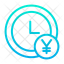 Clock Earning Time Management Icon