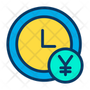 Clock Earning Time Management Icon