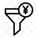 Funnel Yen Filter Icon