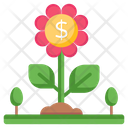 Flower Yield Dollar Icon