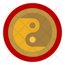Yin Yang Faithful Religion Icon