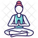 Yoga Asanas Meditation Icon