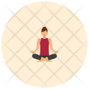 Lotus Yoga Pose Icon