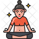 Yoga Meditation Relax Icon