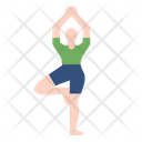 Yoga Exercise Female Icon