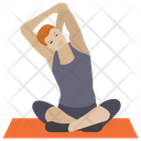 Yoga Aerobics Stretch Muscle Icon