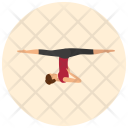 Supposted Shoulderstand Legs Icon