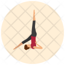 Supported Shoulderstand Yoga Icon