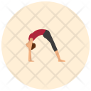 Wheel Yoga Pose Icon