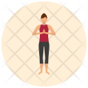 Greeting Yoga Pose Icon