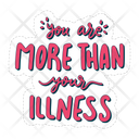 You Are More Than Your Illness Mental Health Psychology Icon