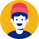 Young Man Guy Portrait Icon
