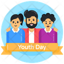 Youngsters Youth Day Celebrations Young Generation Icon