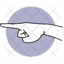 Zeigen Handrichtung Zeigen Symbol