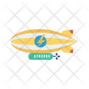 Zeppelin Spaceship Travel Icon