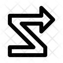 Arrow Ui Zigzag Icon