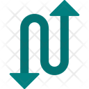 Zigzag Arrow  Icon