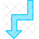 Zigzag Arrow Icon