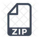 Zip File Document Icon
