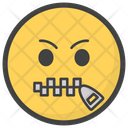 Zipper Emoticon Icon