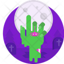Halloween Zombie Hand Scary Icon