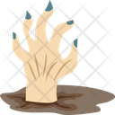 Zombie Hand Dead Man Grave Hand Icon