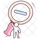 Zoom Out Magnifier Monitoring Icon