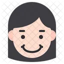 행복한 소녀  아이콘
