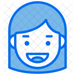 행복한 소녀 Emoji 아이콘